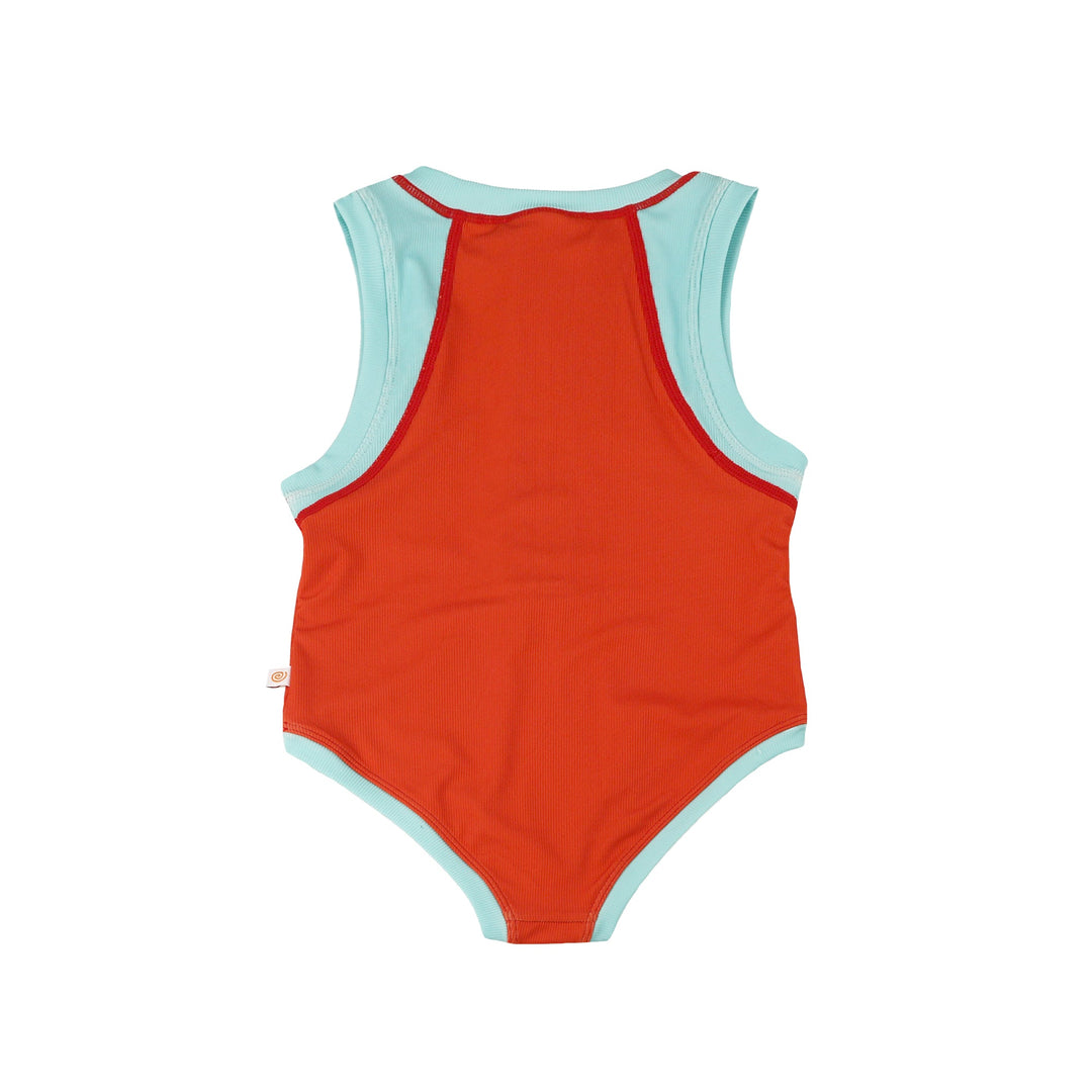 Girls Baby/Toddler Sleeveless One Piece Solid Swimsuit - Sally the Seahorse