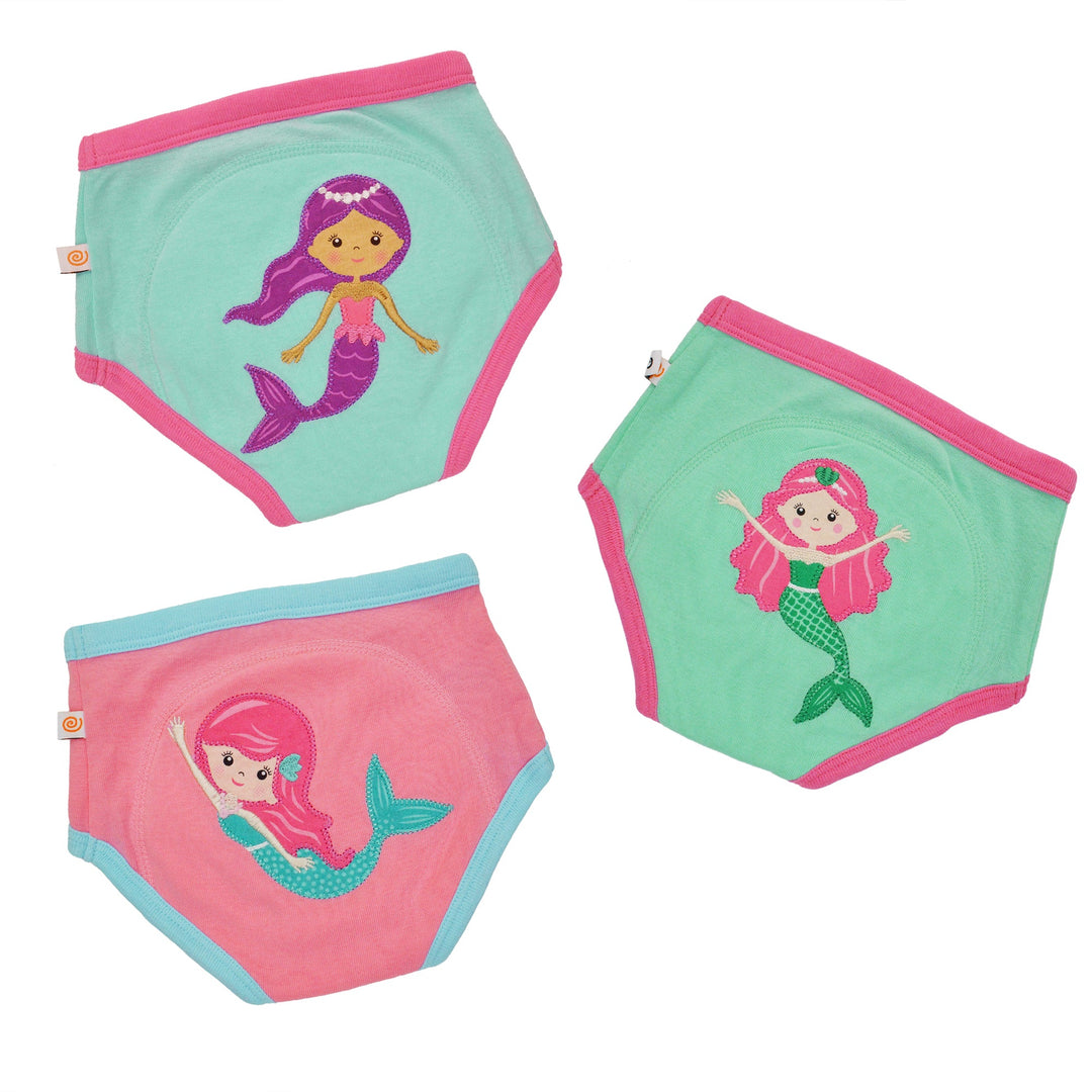 Toddler Organic Potty Training Pants (3-pk) - Mermaids