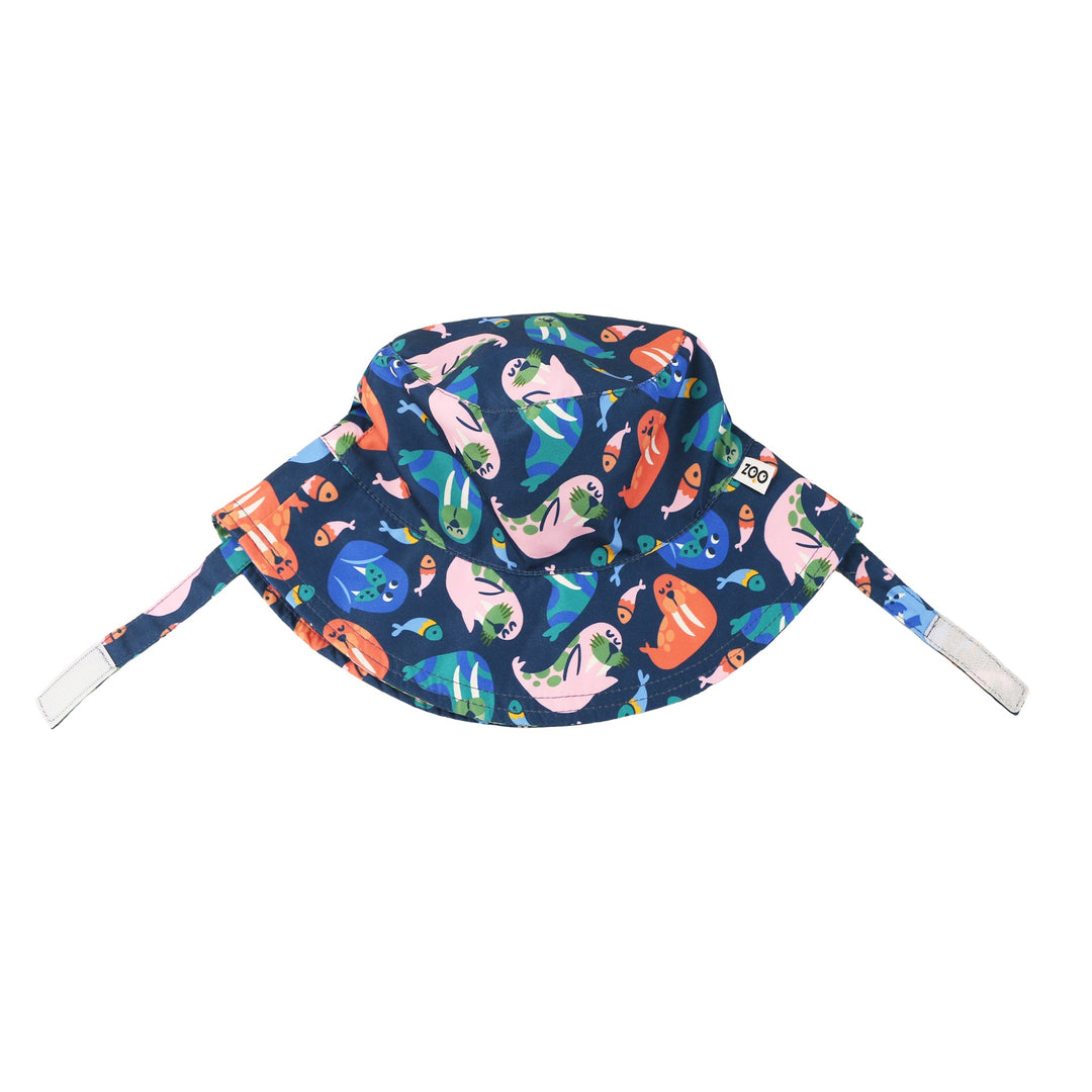 Baby/Toddler Printed Bucket Sun Hat - Wally the Walrus