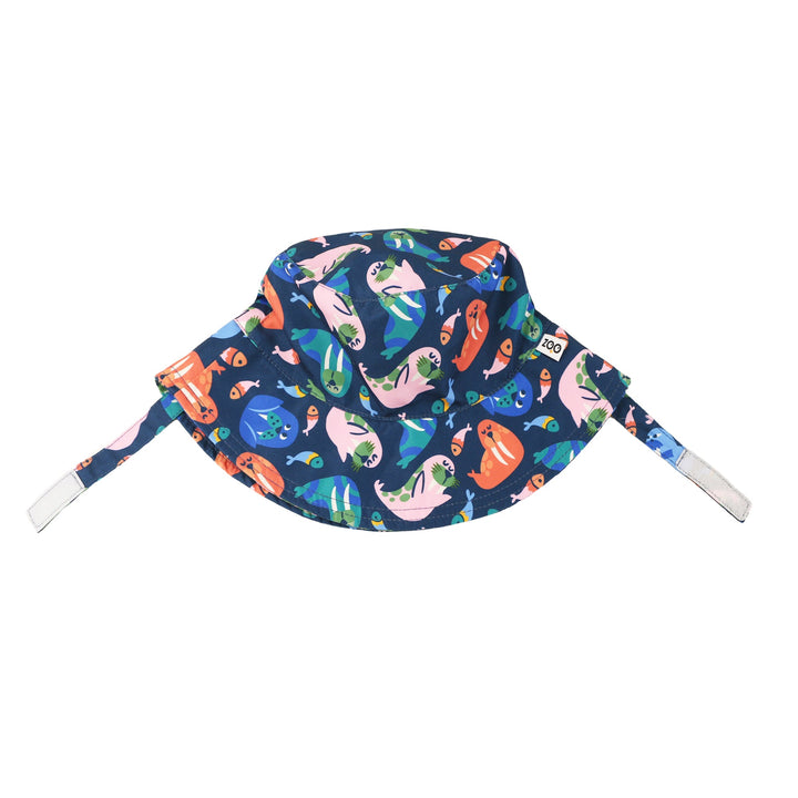 Baby/Toddler Printed Bucket Sun Hat - Wally the Walrus