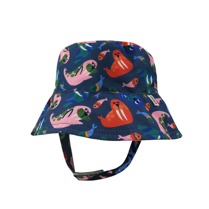 Baby/Toddler Printed Bucket Sun Hat - Wally the Walrus