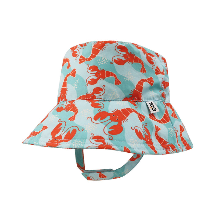 Baby/Toddler Printed Bucket Sun Hat - Logan the Lobster