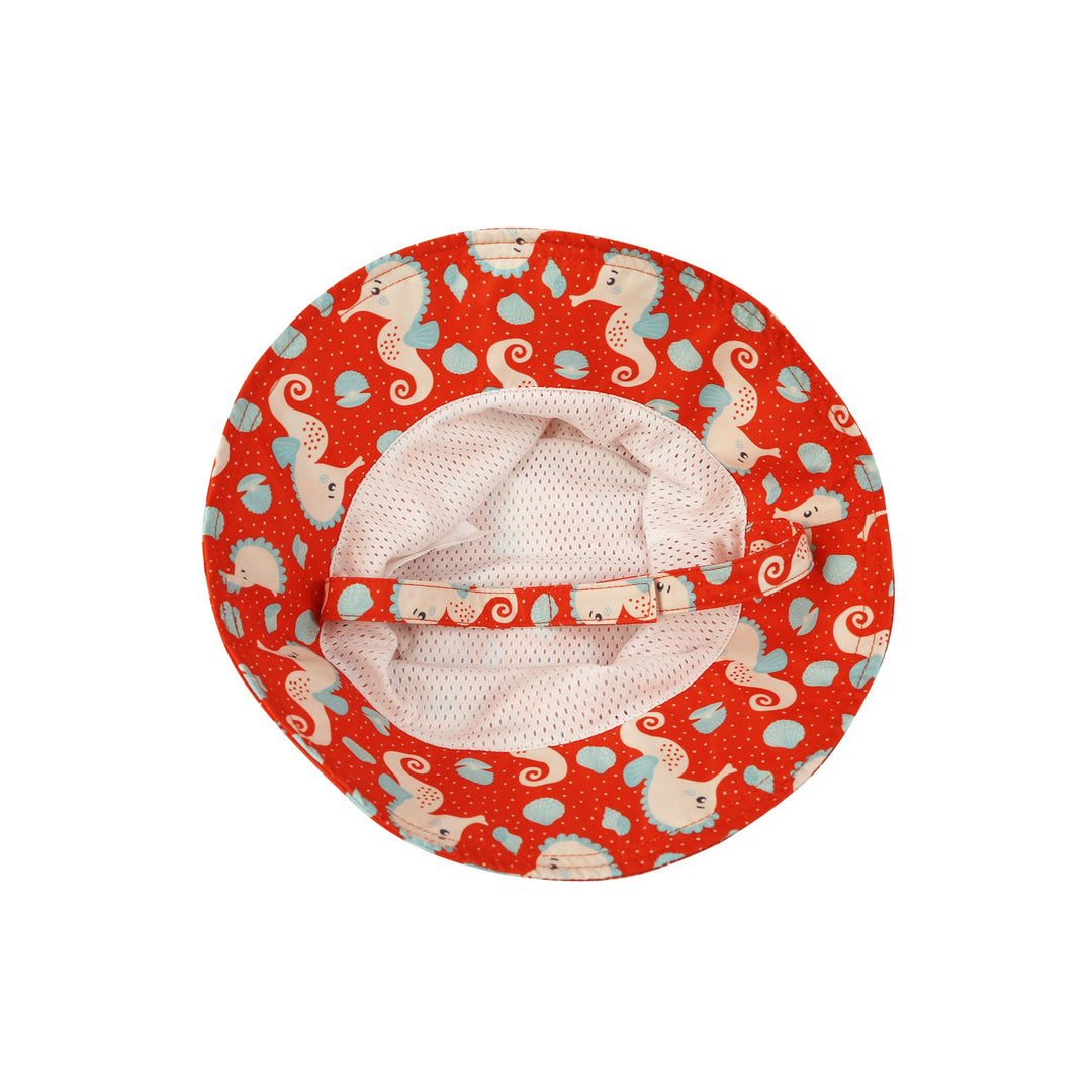 Baby/Toddler Printed Bucket Sun Hat - Sally the Seahorse