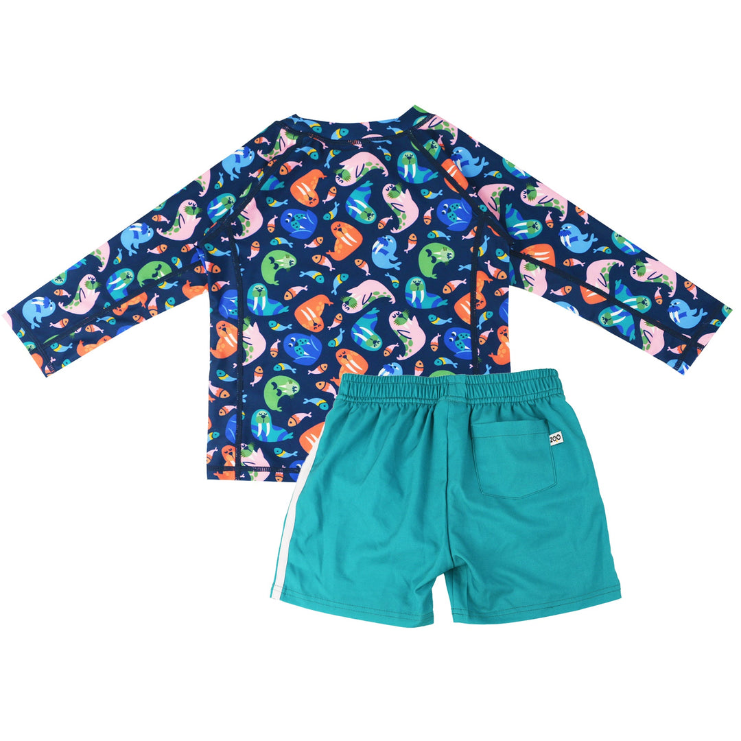 Baby/Toddler Boys Swim Top & Swim Shorts Set - Wally the Walrus