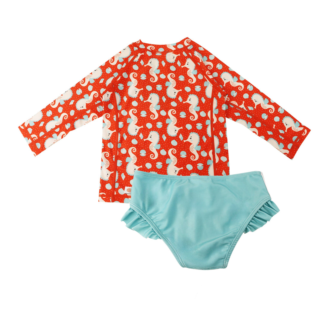 Baby/Toddler Girls Swim Top & Bikini Bottoms Set - Sally the Seahorse