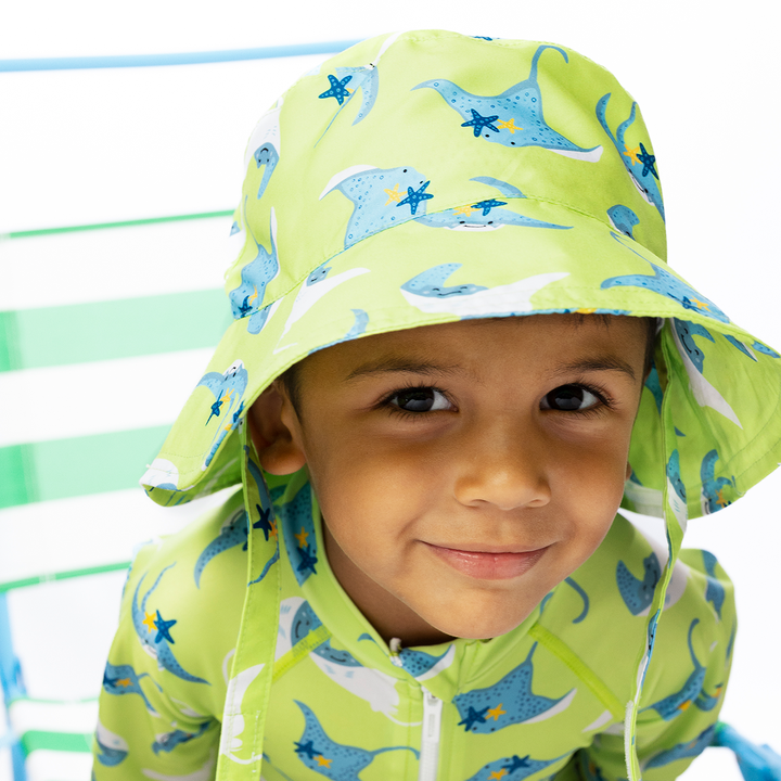 Baby/Toddler Printed Bucket Sun Hat - Sid the Stingray