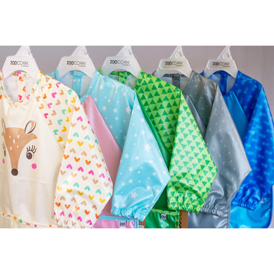 Baby/Toddler Sleeved Bib/Art Smock - Sherman the Shark