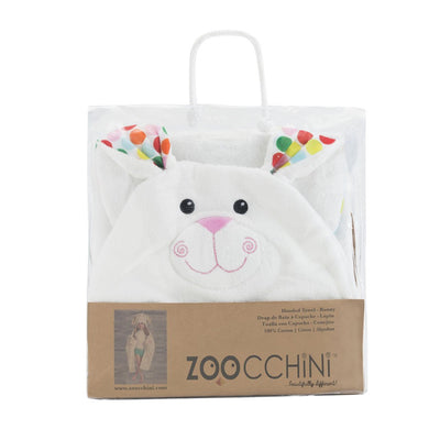 ZOOCCHINI Kids Plush Terry Hooded Bath Towel - Bella the Bunny-4