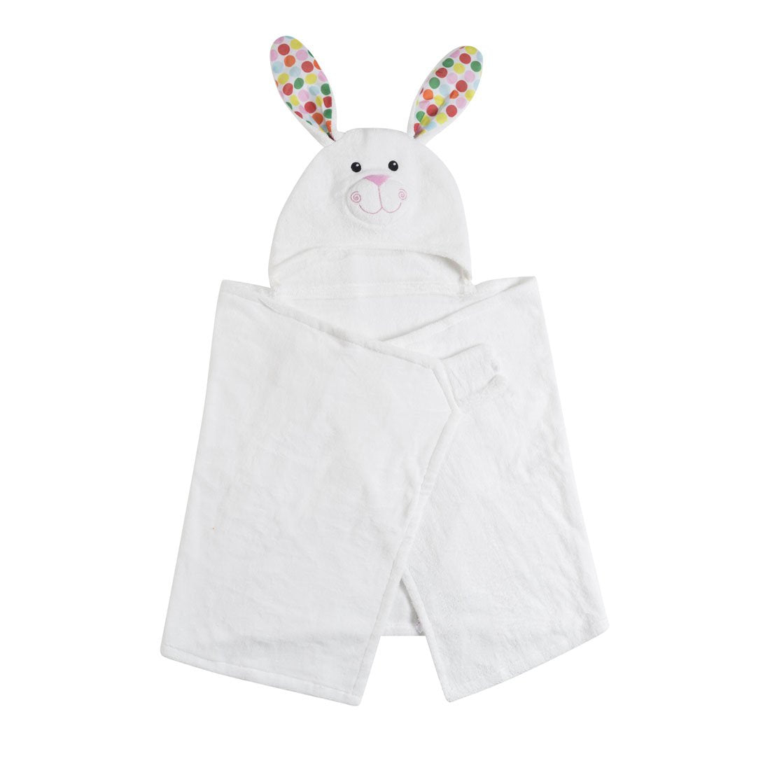 ZOOCCHINI Kids Plush Terry Hooded Bath Towel Bella the Bunny