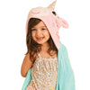 ZOOCCHINI Kids Plush Terry Hooded Bath Towel - Allie the Alicorn-1