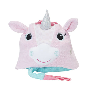 ZOOCCHINI Kids Plush Terry Hooded Bath Towel - Allie the Alicorn-6