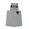 ZOOCCHINI Kids Plush Terry Hooded Bath Towel - Rocco the Raccoon