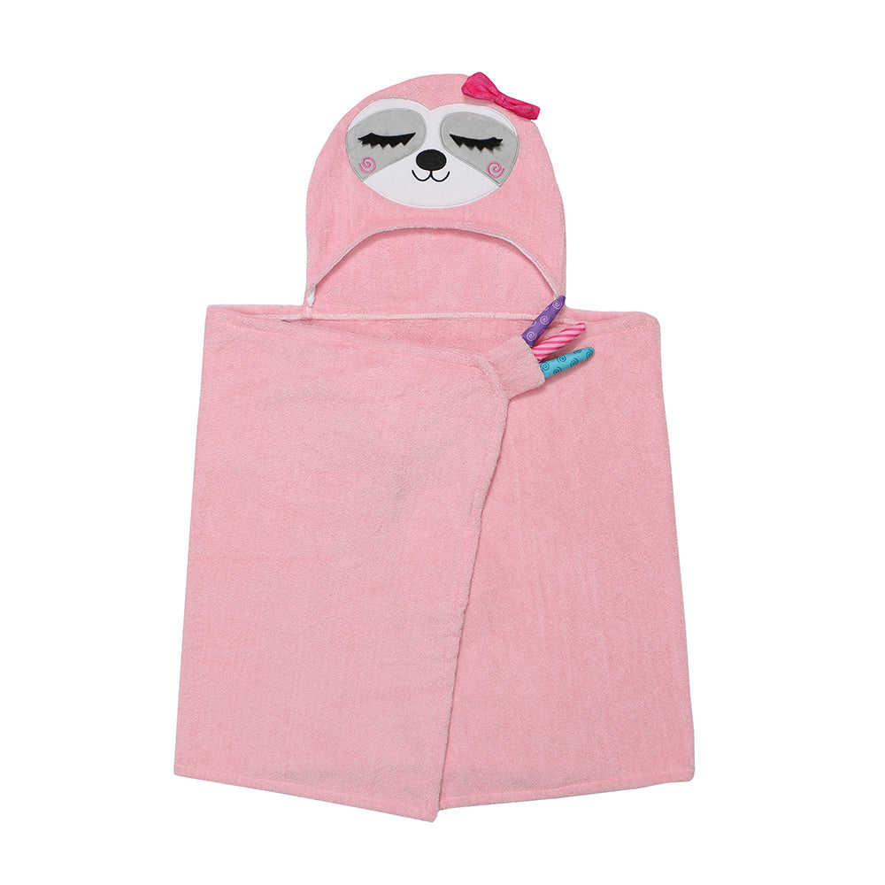 Kids Plush Terry Hooded Bath Towel - Sadie the Sloth