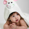 ZOOCCHINI Baby Snow Terry Hooded Bath Towel - Lola the Lamb-2