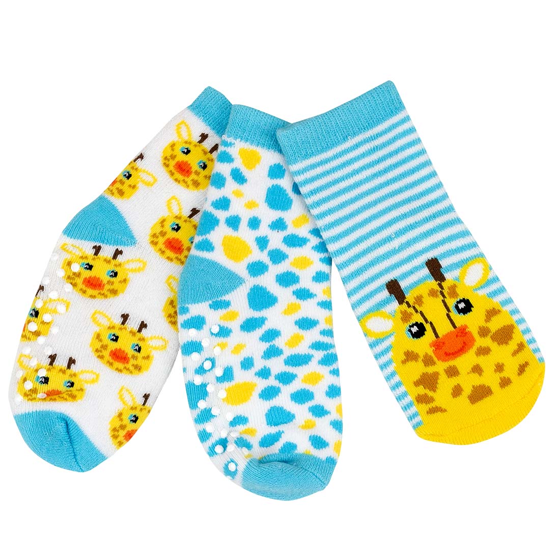 Baby/Toddler Terry Socks Set (3-pk) - Jaime the Giraffe