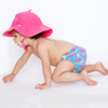 ZOOCCHINI UPF50+ Baby Swim Diaper & Sun Hat Set - Franny the Flamingo-1