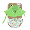 ZOOCCHINI UPF50+ Baby Swim Diaper & Sun Hat Set - Aidan the Alligator1