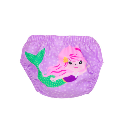 ZOOCCHINI Baby/Toddler Knit Swim Diaper 2 Pc Set - Mia the Mermaid