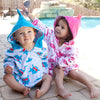 ZOOCCHINI UPF50+ Bath & Swim Coverup - Sherman the Shark-2