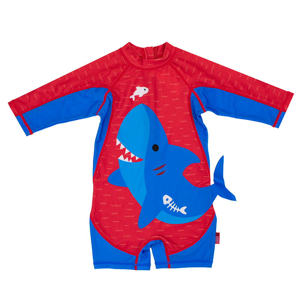 Zoocchini Toddler Kids Pencil Case Pouch Organizer - Sherman the Shark -  ZOOCCHINI