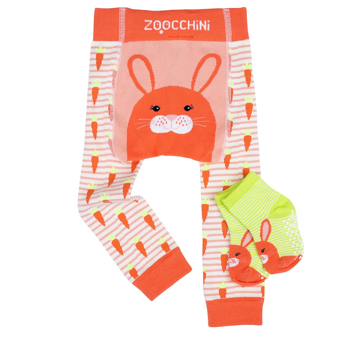 ZOOCCHINI grip+easy Comfort Crawler Legging & Socks Set - Bella the Bunny