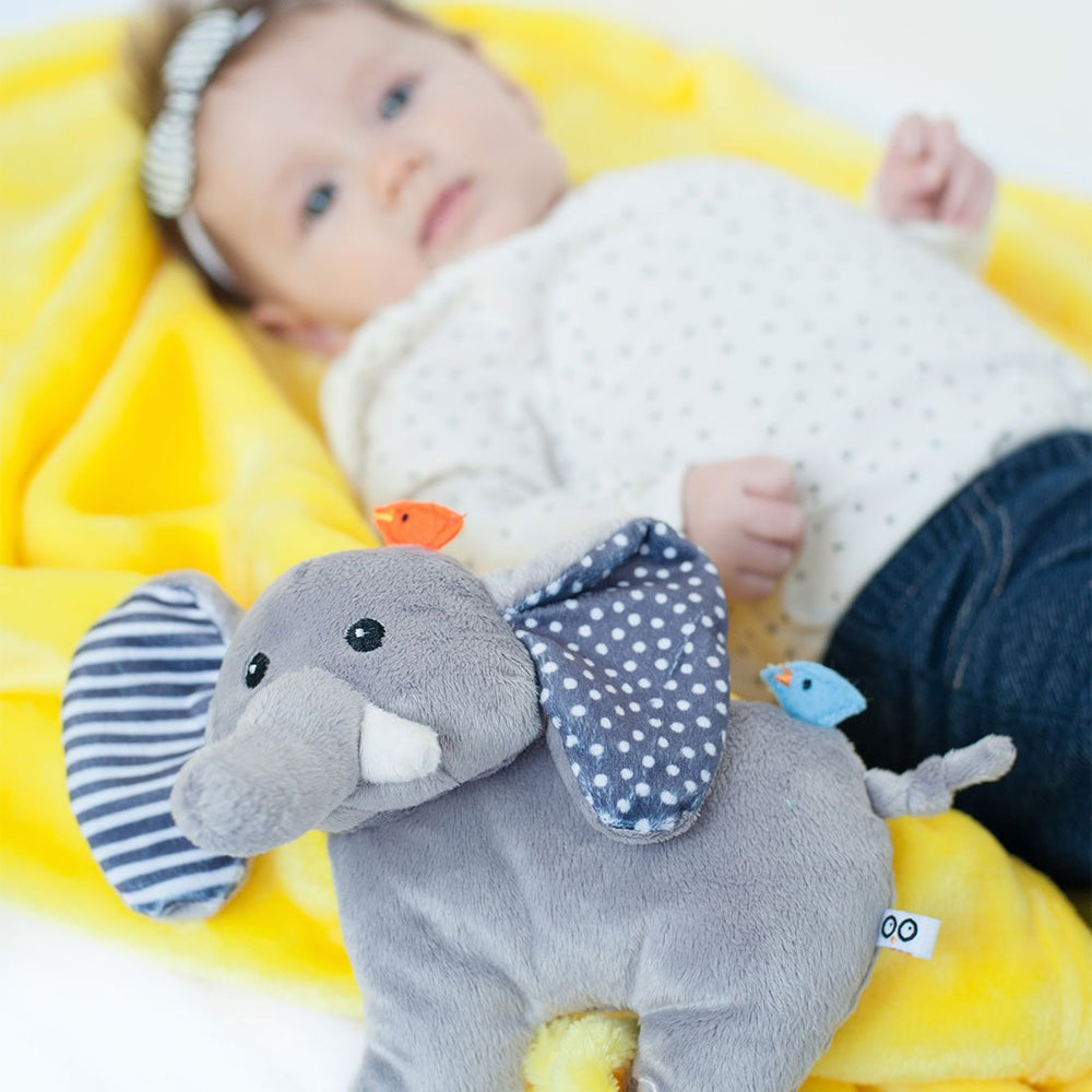 ZOOCCHINI Baby Buddy Stroller Blanket - Elle the Elephant-1
