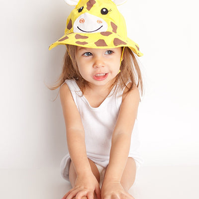 ZOOCCHINI UPF50+ Baby Sun Hat - Jaime the Giraffe-1
