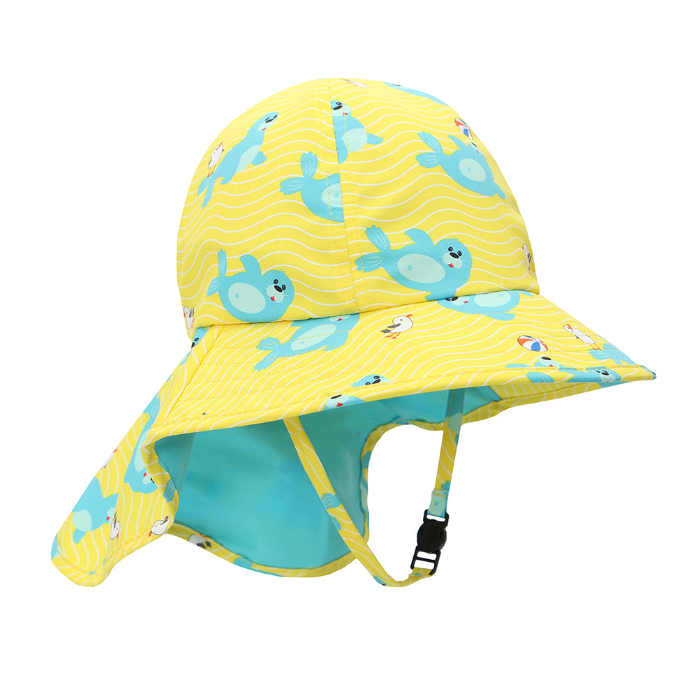 ZOOCCHINI Baby/Toddler Cape Sunhat - Sydney the Seal