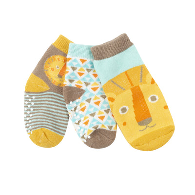 Baby/Toddler Terry Socks Set (3-pk) - Leo the Lion