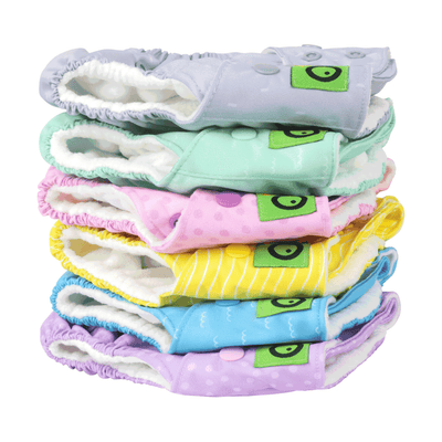 Baby/Toddler Reusable Cloth Pocket Diaper (+2 Inserts) - Allie the Alicorn