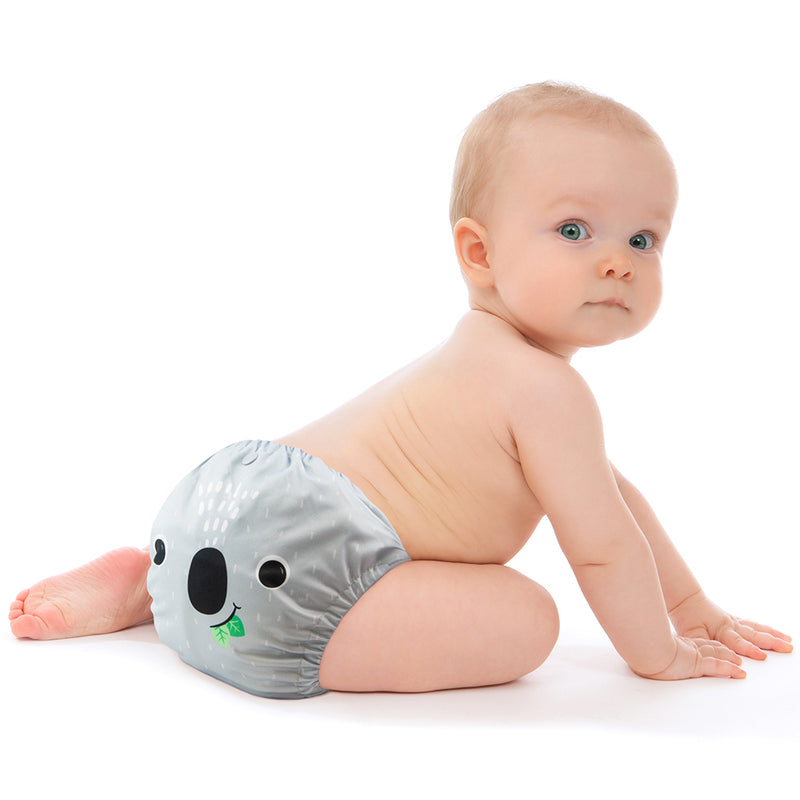 ZOOCCHINI Baby/Toddler One Size Reusable Pocket Diaper w/2 Inserts - Kai the Koala
